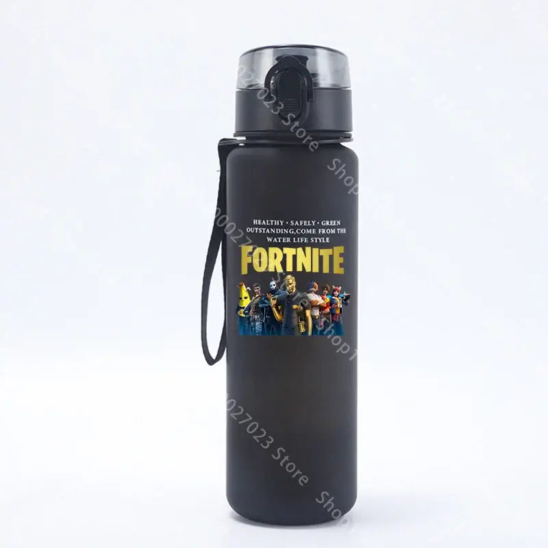 650ML Fortnite Sports Water Bottle Kawaii Motivational Leak Proof Portable Reusable Cups Outdoor Travel Gym Jugs New Cute Gifts