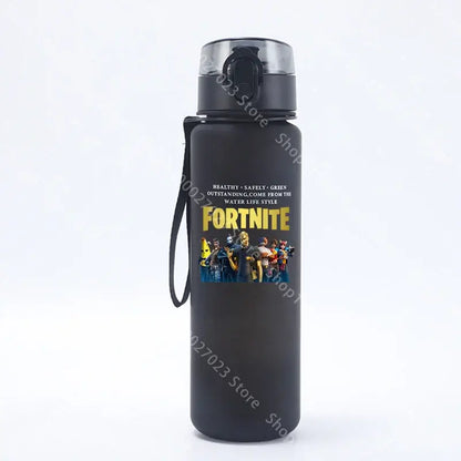 650ML Fortnite Sports Water Bottle Kawaii Motivational Leak Proof Portable Reusable Cups Outdoor Travel Gym Jugs New Cute Gifts