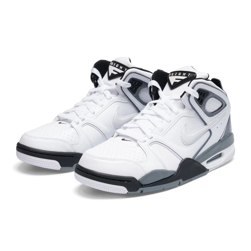 Nike Air Flight Falcon 397204-102, baskets de basketball rétro pour hommes, chaussures montantes en cuir avec coussin d'air, chaussures de ville.