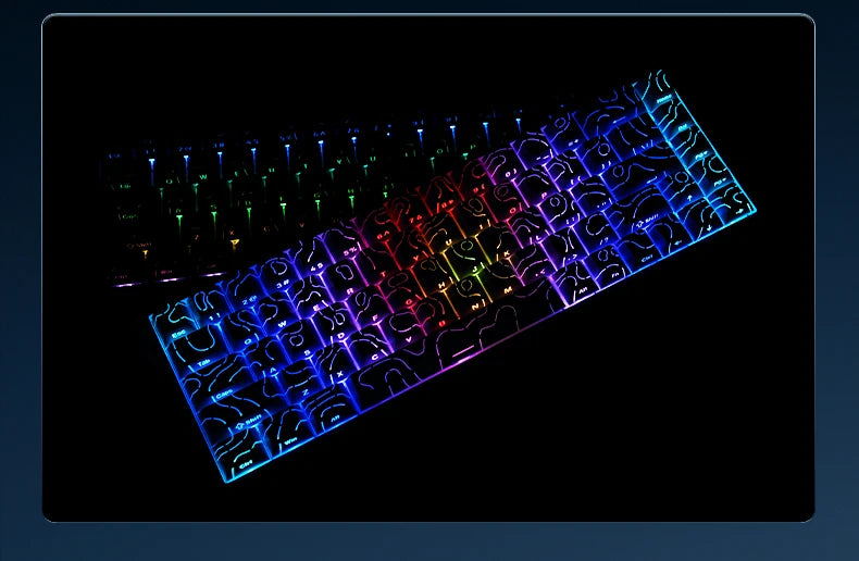 AJAZZ AK680 V2 E-sports Magnetic Switch Keyboard 8K Polling Rate 128K Ultra-high Scan Rate Aluminum Alloy Positioning Plate