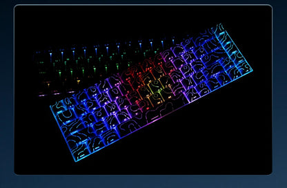 AJAZZ AK680 V2 E-sports Magnetic Switch Keyboard 8K Polling Rate 128K Ultra-high Scan Rate Aluminum Alloy Positioning Plate