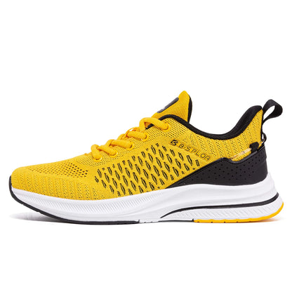 Baasploa Men Running Shoes Brand Male Designer Mesh Casual Sneakers Lightweight Lace-Up New Male Outdoor Sports Tennis Shoe