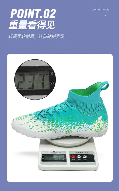 Teenage Adult Football Shoes New Fashion Large Size Sneaker Outdoor Professional Competition Training Football Footwear 31-48