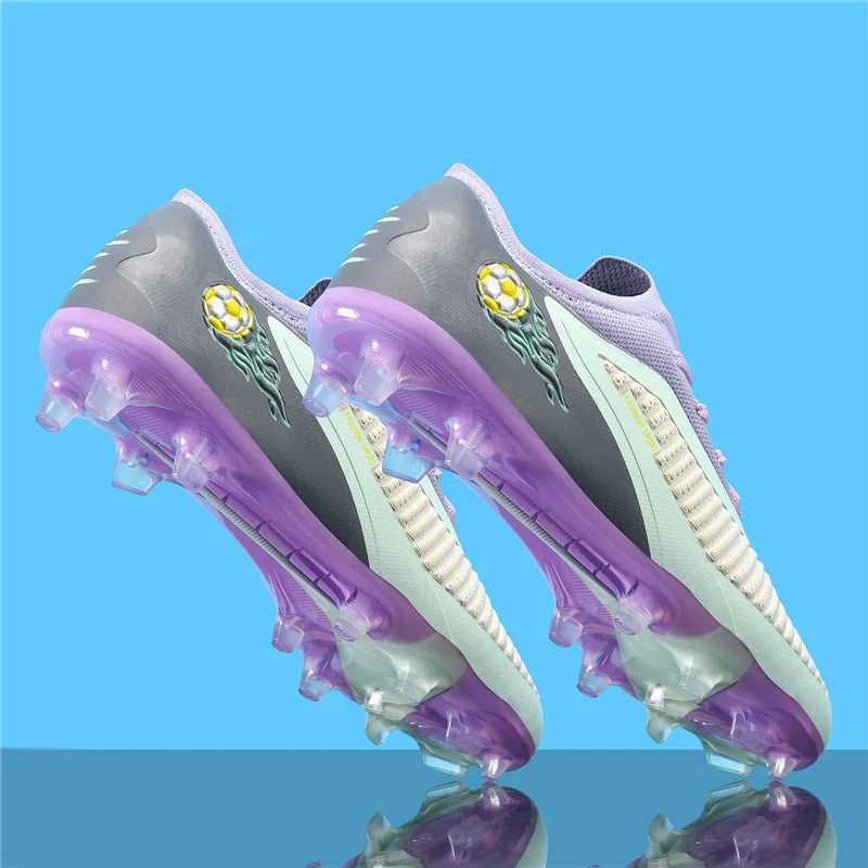 New Men Soccer Shoes Adult Non Slip Football Boots Outdoor Sport Boys Long Spikes Training Cleats Breathable Match Comfortable