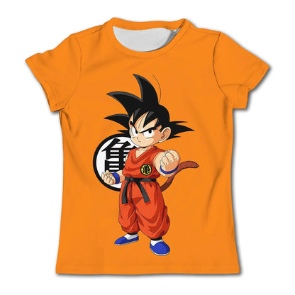 Men's T-shirts Dragon Ball Z T-shirt Boys Clothes Children's Clothing Summer Short Sleeve Kids Cartoon Tee Tops Baby Boy