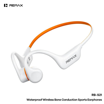 Écouteurs à conduction osseuse REMAX RB-S21, étanches IPX8, écouteurs de sport sans fil, Bluetooth 6.0, ultra-légers, pour la natation et la course à pied