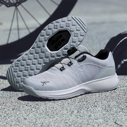 Cycling Sneakers MTB Men's Sports Dirt Bike Shoes SPD Pedal Mountain Bicycle Footwear Speed Racing Flat Off-Road Cycling Shoes