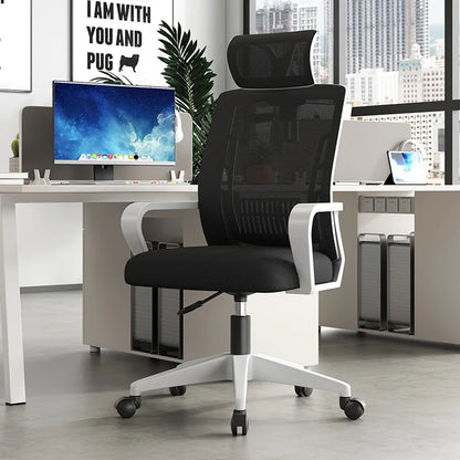 Home Office Ergonomic SeatBackrest: Liftable, Swivel, Waist Rest, Headrest, Gaming Chair