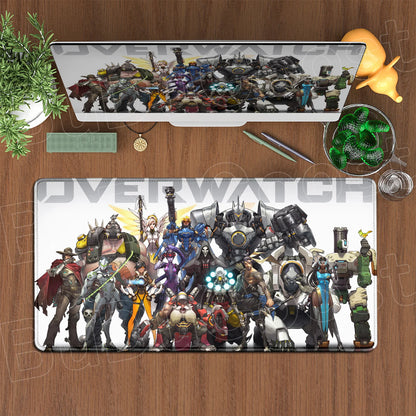 Produit gaming premium Fraquane, Large XXL DIY Cool Overwatch Mouse Pad Keyboard Table Gaming Accessories Non-Slip Rubber Edge locking spped Laptop Rug desk Mat, équipement gamer