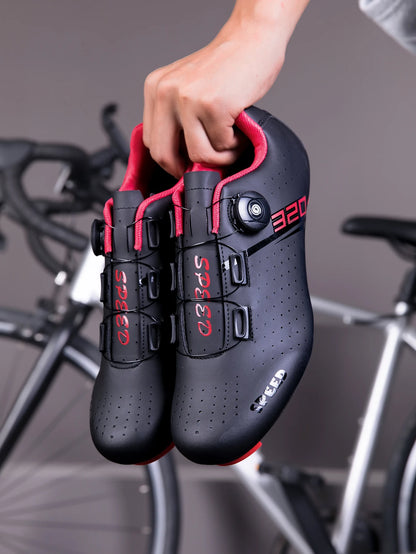 Men Cycling Shoes Road Cycling Sports Shoes Women MTB Racing Competition Self-Locking Cycling Shoes Spd Cleats Cycling Shoes