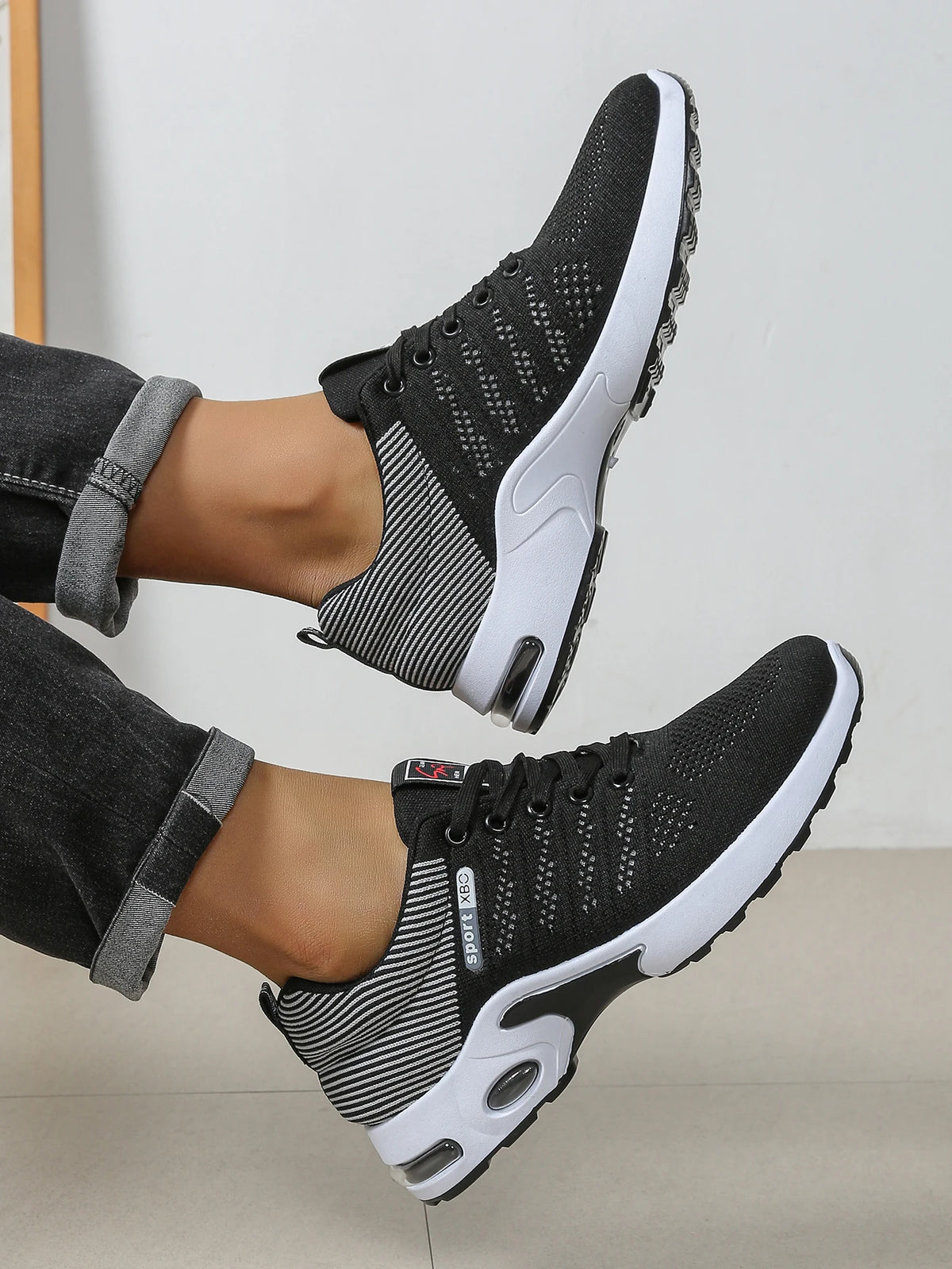 Zapatillas de running de moda para hombre con cordones, muy transpirables: antideslizantes, duraderas y con una comodidad acolchada. Zapatillas deportivas de moda para hombre.