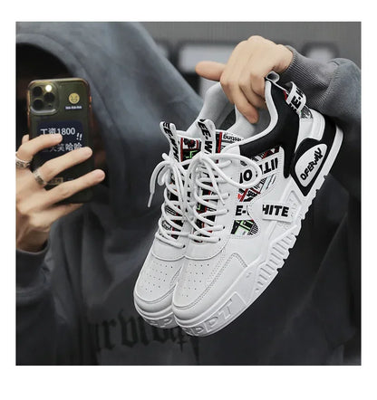 Skateboard Herresko Sommersneakers Læder Casual Mode Udendørs Løb Sport Vandreture Tennis Platform Designer Luksus
