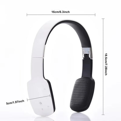 Nouveaux écouteurs sans fil Bluetooth pliables, casque sport supra-auriculaire avec micro et commande tactile, cadeaux pour la course, l'entraînement et les voyages