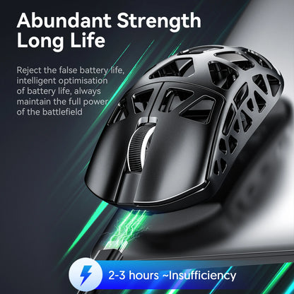 Mysz gamingowa ATTACK SHARK R3 ze stopu magnezu, konstrukcja honeycomb, ultralekka, 8K Hz, sensor PAW3395, 26000 DPI, ergonomiczna obudowa