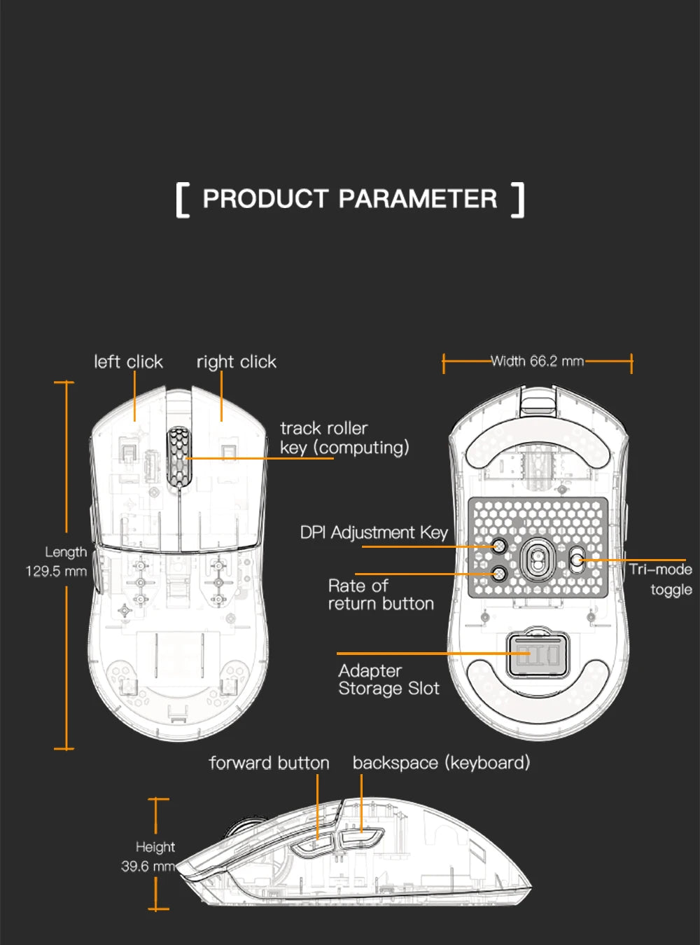 Darmoshark M3Pro -pelihiiri 2.4G BT Wireless Tri-Mode PAW3395 -sensorilla N52840 26000DPI, isokätinen makroajurihiiri pelaamiseen