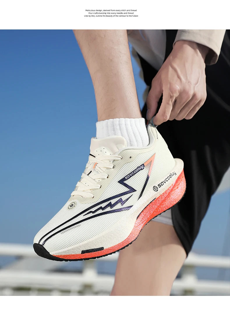 2026 löparskor med karbonplatta för maraton, sportiga, andningsbara och lätta sneakers för män och kvinnor, bekväma, halksäkra, avslappnad nyhet