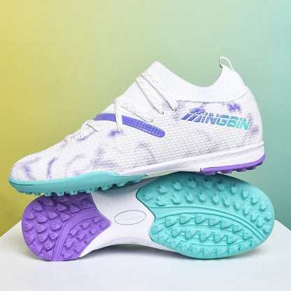 Chaussures de football en mesh respirant pour hommes, crampons de football professionnels, chaussures de football pour jeunes, antidérapantes, baskets pour hommes, Society Chuteira