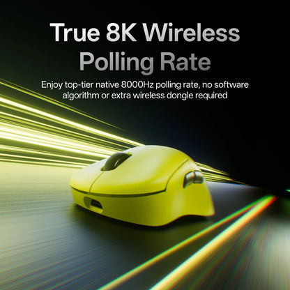 Rapoo VT3S /VT3S MAX GEN-2 Wireless Gaming Mouse True 8K Wireless Polling Rate 49g Ultra Lightweight Up to 750Hr Battery Life