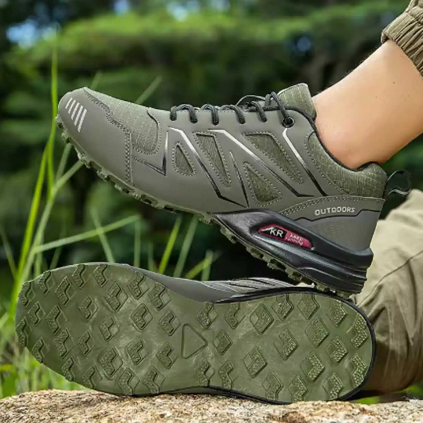 Men's Lockless Cycling Shoes,Outdoor Mountain Cross-Country Non-slip Hiking shoes,Breathable Sports Shoes,Road Cycling Shoes