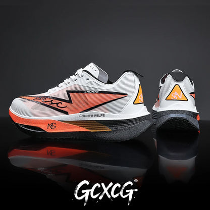 Men Running Shoes Carbon Board Specialty Marathon Sports Breathable Lightweight Women's Comfortable Nonskid Chunta Sneakers