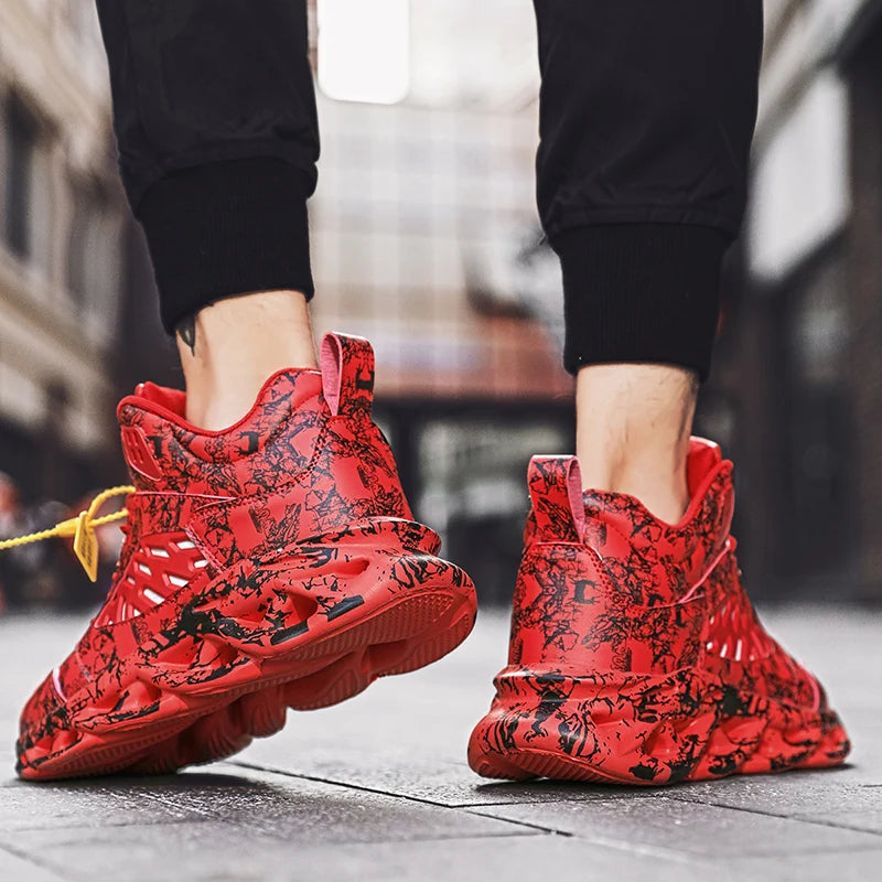 Męskie buty sportowe z miękką podeszwą, antypoślizgowe, odporne na zużycie, sprężyste, z nowej skóry, oddychające, wygodne, modne, sznurowane buty do biegania na świeżym powietrzu