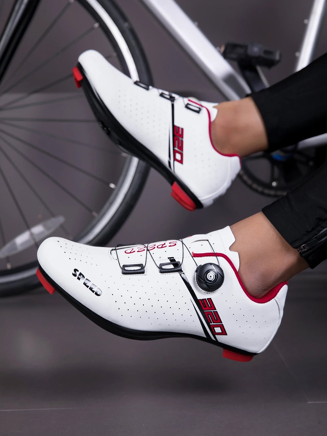 Men Cycling Shoes Road Cycling Sports Shoes Women MTB Racing Competition Self-Locking Cycling Shoes Spd Cleats Cycling Shoes