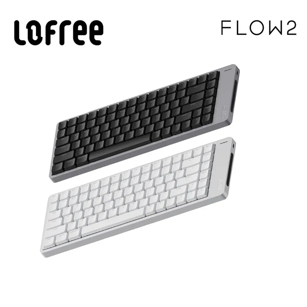 Tastiera meccanica Lofree FLOW2 Business Office, wireless Bluetooth e cablata, silenziosa con suono delicato, compatibile, mute, blocco in alluminio