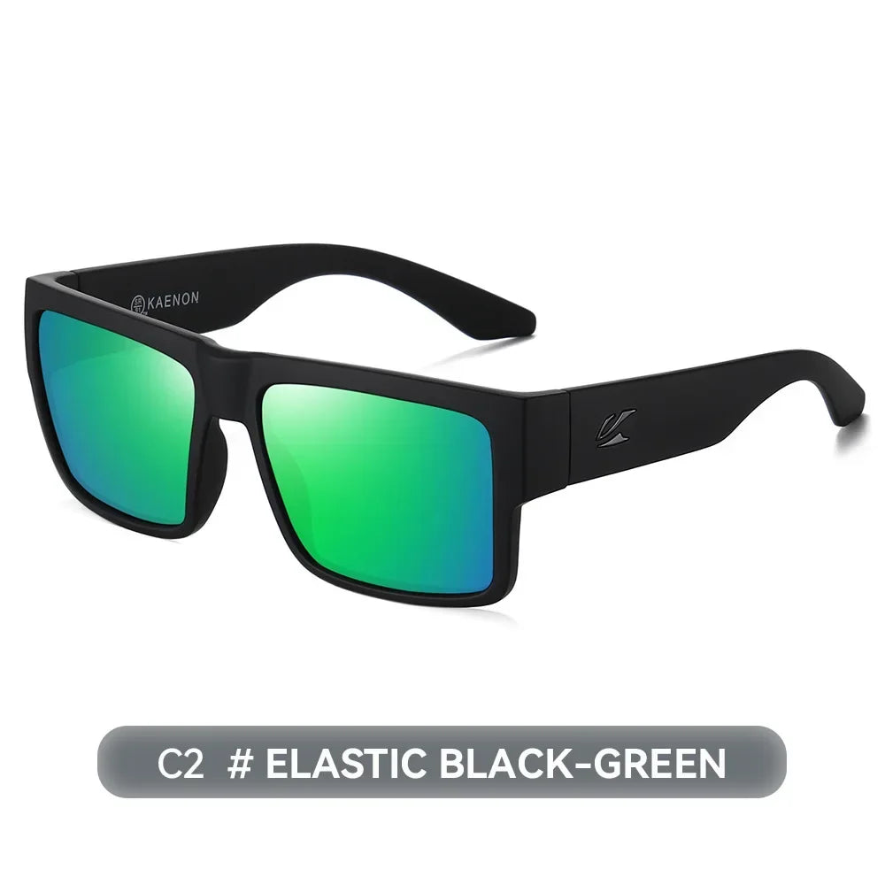 KAENON Fashion Square Versatile Polarized Sunglasses Men Women Sports Fishing Driving Sun Glasses UV400 Eyewear