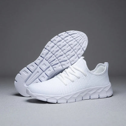 Herresneakers i mesh, lette damesko, afslappede flade sko, herreløbesko, sportssko, bløde tennissko, åndbare herresneakers