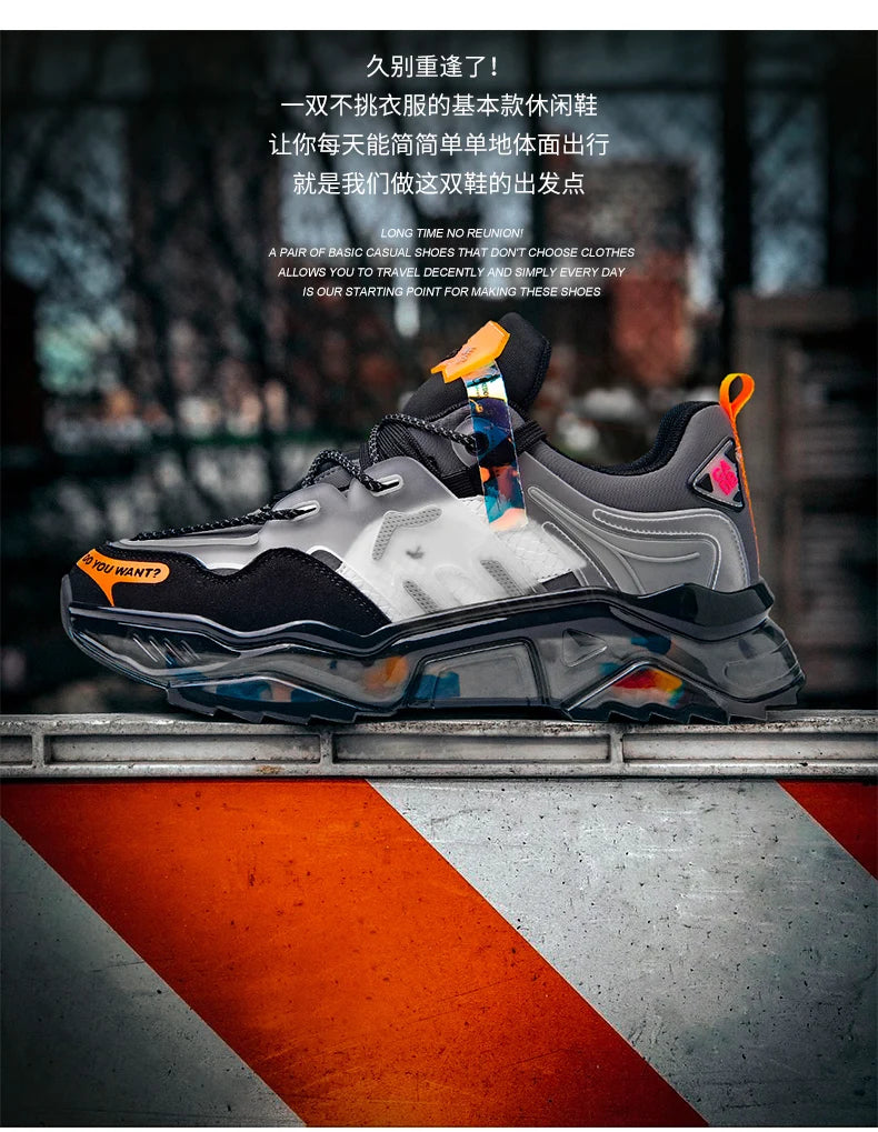 Luxury Men's Sneakers, Casual Breathable Trainer, Race Fashion Loafers, Running Shoes for Men Tennis