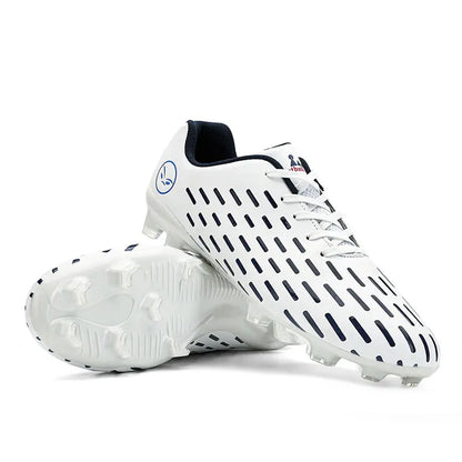 Chaussures de football en cuir pour enfants, baskets montantes pour garçons et filles, chaussures d'entraînement de football pour hommes, nouveau