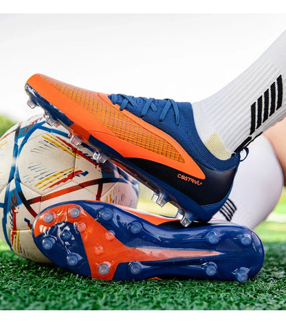 New Men Football Boots Outdoor Cleats Breathable Adult Non Slip Soccer Shoes Sport Long Spikes Training Boys Match Comfortable