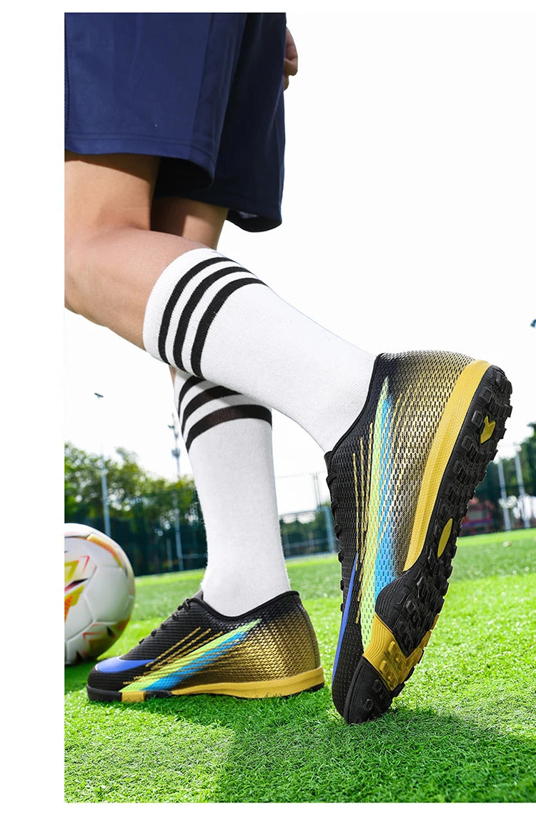 Bottes de Football pour hommes, chaussures de stade à ongles longs, confortables, de haute qualité, antidérapantes, pour Match de société professionnelle