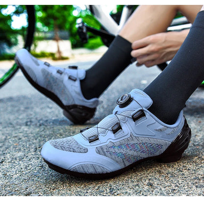 Mtb Cycling Shoes Men Women T03 Purple Breathable Speed Self-Locking Road Cycling Sports Shoes Outdoor Racing Training Sneakers