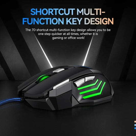 G6 USB Wired Gaming Mouse 7 Buttons with Scroll Wheel 5500DPI Adjustable Optical Ergonomic E-sports Mice for Laptop PC Xiaomi