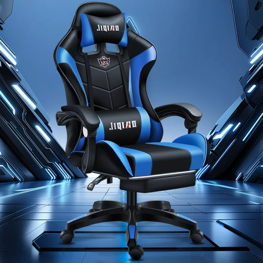 Fauteuil de massage, chaise d'ordinateur, chaise ergonomique pivotante pour la maison, chaise de bureau confortable pour les longues sessions, chaise pour cybercafé et jeux e-sport