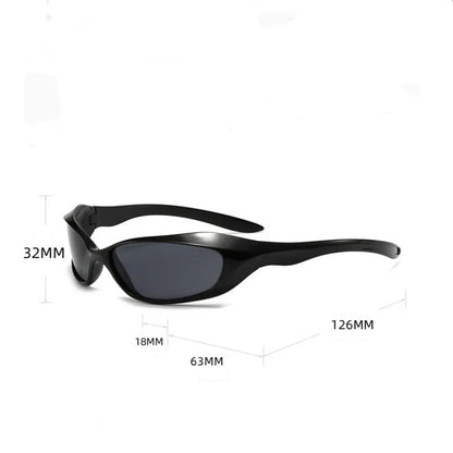 KLASSNUM Y2K Punk Sports Sunglasses For Men Women Future Sense Sun Glasses Brand Designer Party Anti UV400 Fashion Goggle New