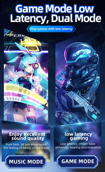 Lenovo GM2 Pro TWS Wireless Gaming Earbuds Bluetooth 5.3 – ENC Noise Cancelling Sport Earphones with Mic, Dual Mode Music & Gaming Headset