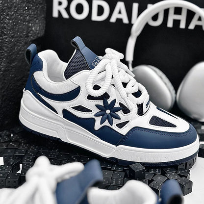 Zapatillas de moda para hombre, estilo urbano y skate, de marca de lujo, para entrenamiento, con malla transpirable, calzado casual masculino