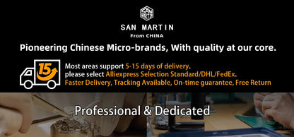 San Martin New 40-44mm Luxury Men's Diver Watch Classic High Quality NH35 YN55 Automatic Mechanical Sapphire BGW-X1 20Bar SN0009