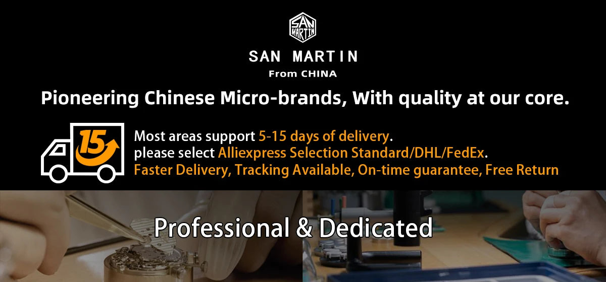 San Martin New 39mm Sport Watch Enamel Dial NH35 Automatic Mechanical Men Dress Watch Sapphire Waterproof 100m Luminous SN0053