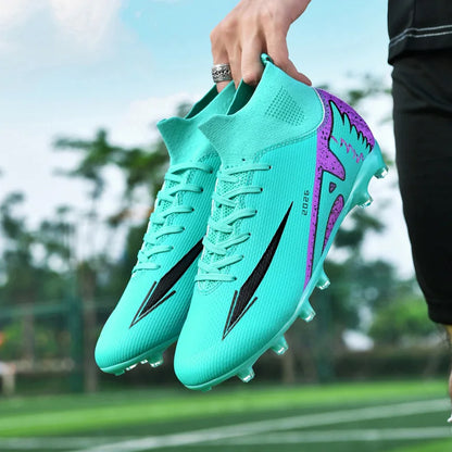 New Men’s Soccer Shoes High-Quality Indoor Football Boots Sports Shoes Futsal High Ankle Non-Slip Outdoor Ultralight Non-Slip
