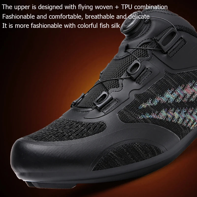 Mtb Cycling Shoes Men Women T03 Purple Breathable Speed Self-Locking Road Cycling Sports Shoes Outdoor Racing Training Sneakers