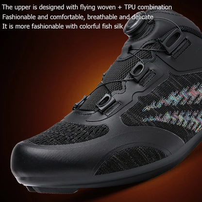 Mtb Cycling Shoes Men Women T03 Purple Breathable Speed Self-Locking Road Cycling Sports Shoes Outdoor Racing Training Sneakers