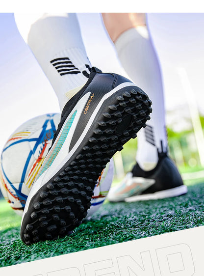 New Men Football Boots Outdoor Cleats Breathable Adult Non Slip Soccer Shoes Sport Long Spikes Training Boys Match Comfortable