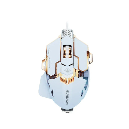 G5 Mechanical E-sports Wired Mouse, RGB 9 Button Macro Programming Gaming Mute Mouse, 12800 DPI for Desktop Computer Laptop