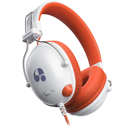 Casque Enfant Awatrue HK05, Limiteur de Volume 74/85dB, Prise 3.5mm, Bleu et Rouge, Son Stéréo, Compatible iPad/Tablette/Kindle/YOTO Player, Voyage en Avion pour Garçons et Filles