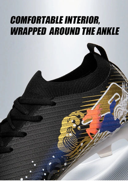 Novas Chuteiras de Futebol para Homem, Chuteiras de Futebol FG Antiderrapantes para Treino, Chuteiras de Futebol com Pitões Longos para Jogo, Ultraleves, Exterior, Dropshipping