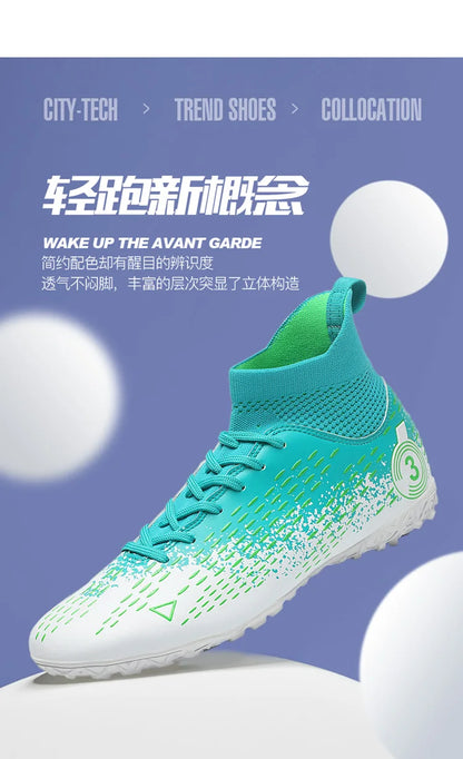 Teenage Adult Football Shoes New Fashion Large Size Sneaker Outdoor Professional Competition Training Football Footwear 31-48