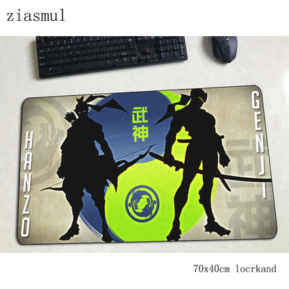 Alfombrilla para ratón Overwatch, elegante tapete para ordenador 70x40cm, alfombrilla gaming grande XL para ratón y teclado, juegos PC gamer y escritorio